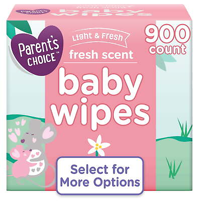 #ad #ad Parent#x27;s Choice Fresh Scent Baby Wipes 900 Count Select for More Options $17.96