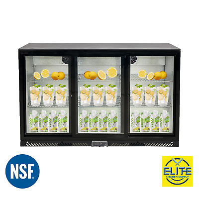 #ad #ad 3 Glass Door Back Bar Cooler Beer Refrigerator 54quot; Counter Height W LED NSF CSA $1186.77