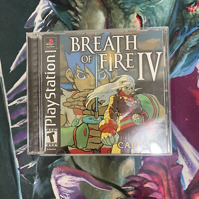 #ad #ad Breath of Fire IV Sony PlayStation 1 2000 CIB $140.00