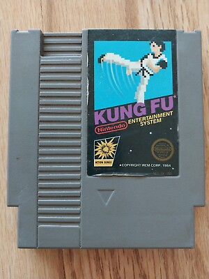 #ad Kung Fu Nintendo Entertainment System 1985 CLEANED TESTED AND WORKING $8.99