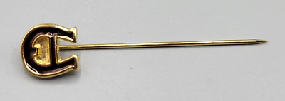 Vintage Etienne Aigner Enamel Gold Tone Metal Horse Shoe Stick Pin $15.99