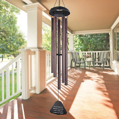 #ad #ad 36in Wind Chimes Outdoor Large Deep Tone Windchime Adjustable Tuned Garden Decor $17.99