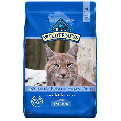 #ad High Protein Indoor Chicken Dry Cat Food for Adult Cats Grain Free 11 lb. Bag $42.29