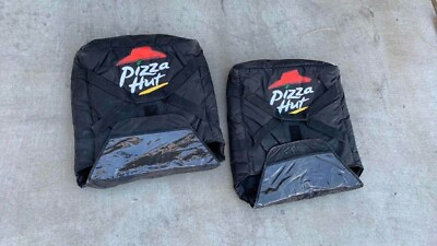 #ad 2 PACK Pizza Hut Insulated Black Delivery Carry Bags $50.00