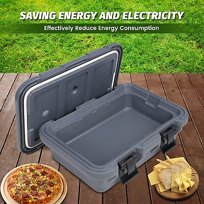 Hakka Insulated Pan Top Loader 15 Qt Food Carrier Catering Box for Hotamp;Cold Food $258.99