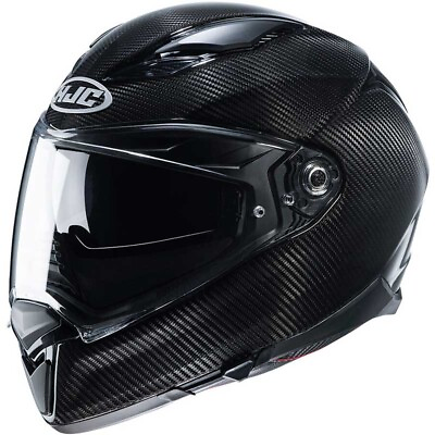 #ad #ad Open Box HJC Helmets Adults F70 Motorcycle Helmet Carbon Size Large $236.49