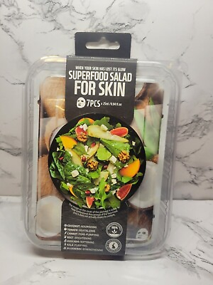 #ad FarmSkin Face Masks Superfood Salad For Skin Avocado Salad Set 7 Pack Sealed $21.95