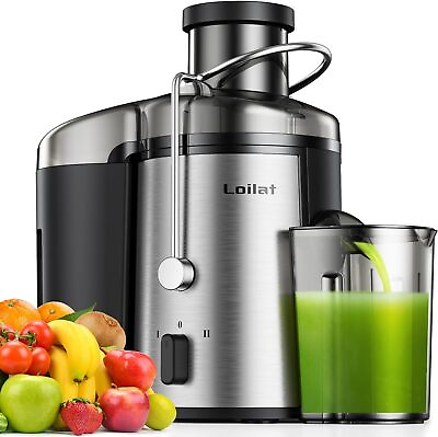 #ad 500W Centrifugal Juice Extractor with 3” Wide Mouth for Whole Veg Black $44.09