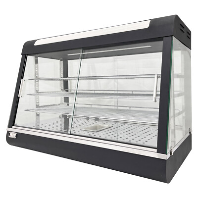 #ad 35in Commercial Food Warmer Showcase 110V Pizza Food Heating Display Cabinet New $762.96