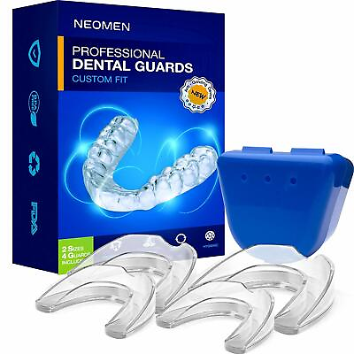 #ad Neomen Professional Dental Guard Mouth Guard Stops Bruxism snoring 2size 4pc $17.99