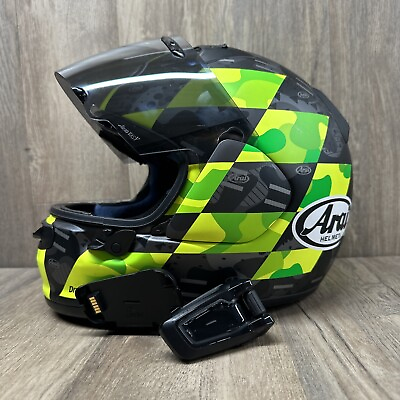 #ad ARAI Regent X Motorcycle Helmet With Cardo Packtalk Black Installed $449.99
