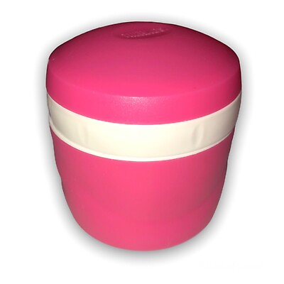 Thermos 2 Layer Insulated Snack LunchSalad Container To Go Lunch Box Hot Pink $5.98