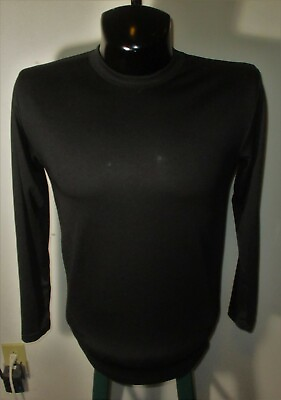 #ad Men#x27;s ARCTIC TRAIL Black Long Sleeve Thermal Crew Neck T Shirt Size L NWOT $22.40
