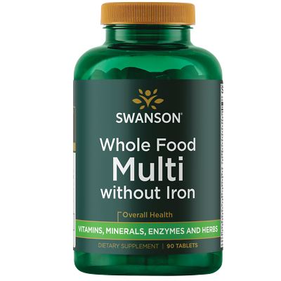 #ad #ad Swanson Whole Foods Formula Multivitamin and Mineral Without Iron Tablets 90... $18.53