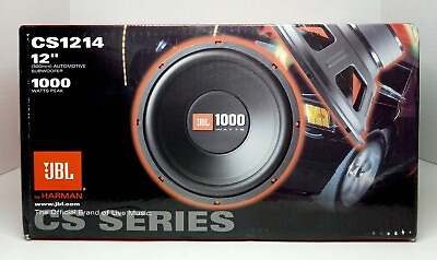 #ad #ad JBL Car Subwoofer CS1214 12inch 1000 Watt CS Series NEW FACTORY SEALED IN BOX $89.00