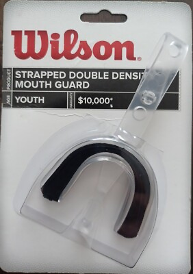 #ad Wilson Strapped Double Density Mouth Guard Size: Youth Sport Guard $0.99