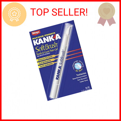 #ad Kank A Soft Brush Tooth Mouth Pain Gel Maximum Strength White 0.21 Oz Pack of $37.31
