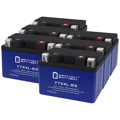 #ad Mighty Max YTX4L BS Lithium Battery Compatible with Artic Cat 50 90 ATV 6 Pack $309.99