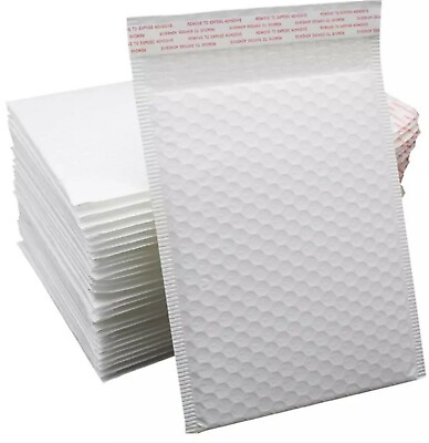 ANY SIZE POLY BUBBLE MAILERS SHIPPING MAILING PADDED BAGS ENVELOPES WHITE $29.95