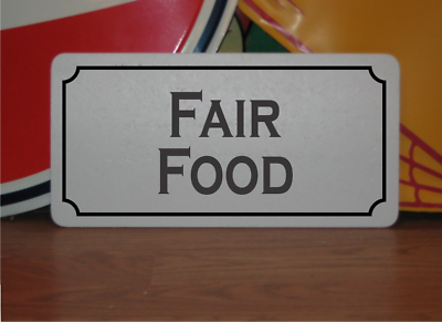 #ad Fair Food Metal Sign $13.45