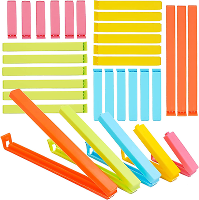 #ad Food Bag Sealing Clips27Pcs Assorted Size Plastic Bag Sealing Clips for Snack C $11.88