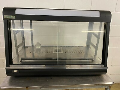#ad Super Chef Heated Humidified Food Warmer Display Case 120 Volts Tested $350.00