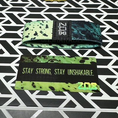 #ad ZOX Unshakable Strap Wristband with Card New Never Worn #1882 Medium $24.99