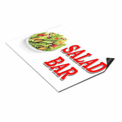 #ad Car Magnet Set of 2 Salad Bar Food Fair Truck Restaurant Industrial Sign $31.99
