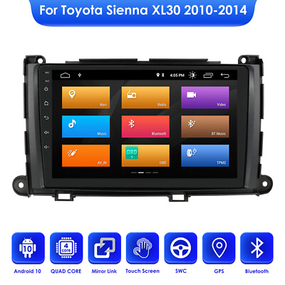 #ad Android Carplay Mirror Link GPS JBL Car AM Radio Stereo Fit Toyota Sienna XL30 $189.98