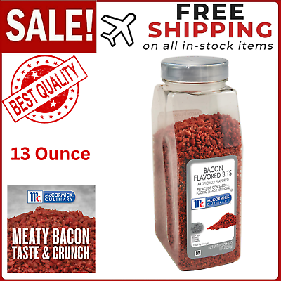 #ad McCormick Culinary Bacon Flavored Bits 13 oz One 13 Ounce Container of Bacon $11.79
