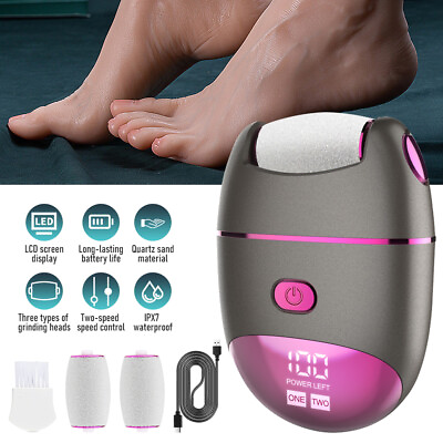Electric Callus Remover Foot Sander Rough Feet Rechargeable Dead Skin Tools Kit $18.99