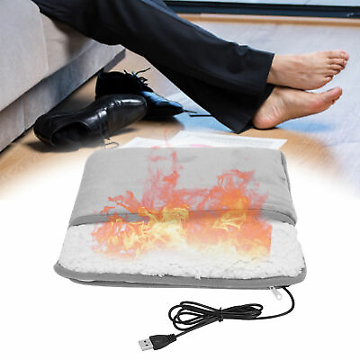 #ad Electric Heating Pad Feet Warm Slippers Winter Hand Foot Warmer Washable Indoor $14.83