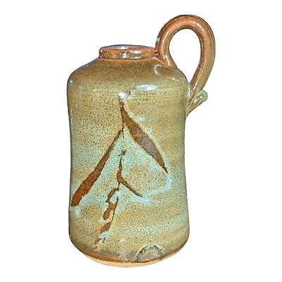 ✨Howard Kottler Pottery Bottle Oil Lamp With Handle 6quot; Tall 1970#x27;s $399.99