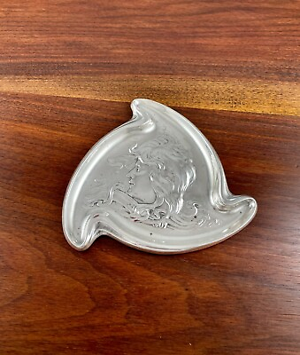 FIGURAL UNGER BROS. ART NOUVEAU STERLING SILVER DISH WOMAN W FLOWING HAIR $364.50
