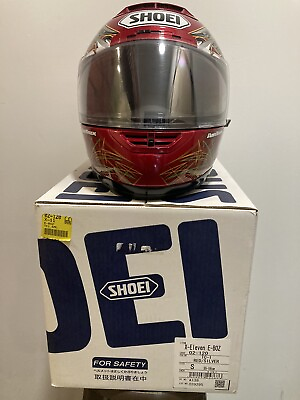 #ad Shoei Motorcycle Helmet Custom Graphic Paint Design Size Small $200.00
