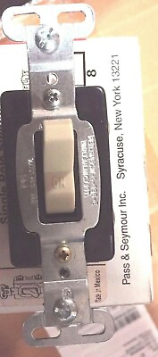 1PC Pass amp; Seymour IVERY COMMERCIAL Toggle Light Switch 20A CS120 I 120 277VAC $4.50