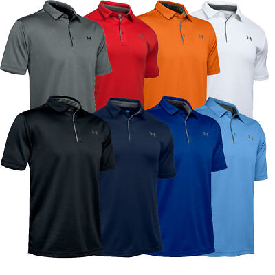 Under Armour Men#x27;s T Shirt UA Tech Polo Performance Golf Tee Loose Fit 1290140 $42.77