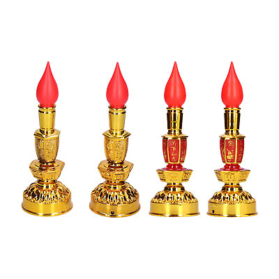 Buddhist Candle Light Chinese Electric LED Lamp Traditional Indoor Decoration TS $12.99