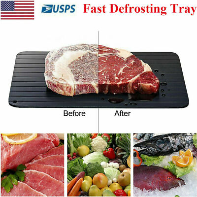 #ad Fast Defrosting Tray Rapid Thawing Board Safe Defrost Meat Frozen Food Plate US $12.99