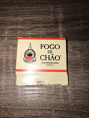 #ad VINTAGE FOGO DE CHAO CHURRASCARIA Matchbook Collectable EXCELLENT $5.39