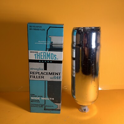 Thermos 64F StrongGlas Filler – New Old Stock Quart Size Wide Mouth Neck $24.99