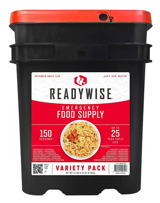 #ad Readywise Emergency Food Supply 150 servings 14 lbs 5.12 oz 6.50 kg $124.75