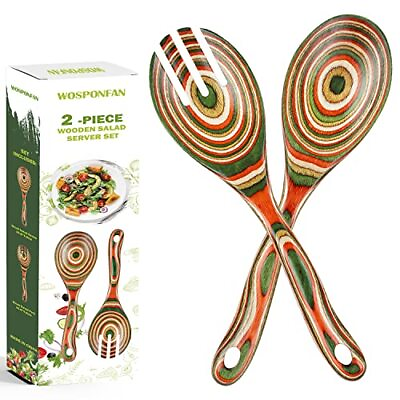 Salad Tongs Wooden spoons Salad Tongs for Serving 12 inch Pakkawood Serving U... $21.58