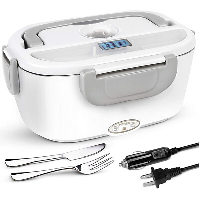Portable Electric Heated Container Lunch Box Food Warmer for Car Office Home 12V $19.99