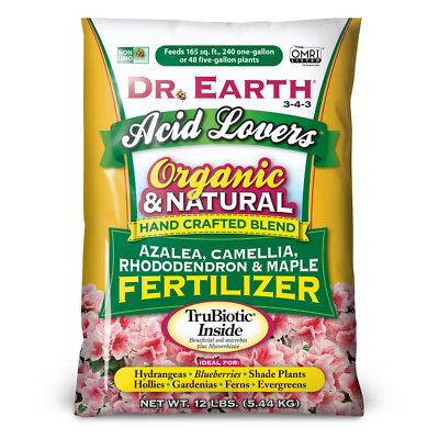 Dr. Earth Organic amp; Natural Acid Lovers Plant Food 3 4 3 Fertilizer 12 lb. $24.34