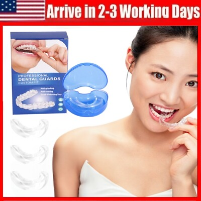 #ad #ad Silicone Dental Mouth Guard Bruxism Guard Night Teeth Tooth Grinding Sleep Aid $11.80