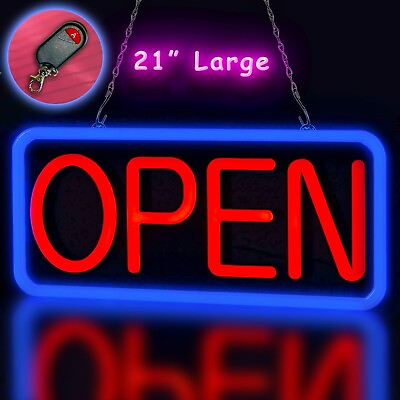 #ad #ad Large LED Open Sign Bright Neon Light for Restaurant Bar Pub Shop Store Business $74.87