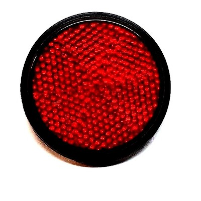 RED SAFETY REFLECTOR ROUND 2.5 INCH FOR MOTORCYCLES ELECTRIC AND GAS SCOOTERS $11.24