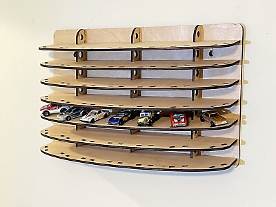 #ad 49 car hot display case. Showcase your wheels 1:64 collection with this shelf $70.00