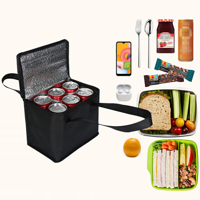 Portable Picnic Camping Insulated Lunch Thermal Cooler Drink Cool Food Bag Box GBP 3.79